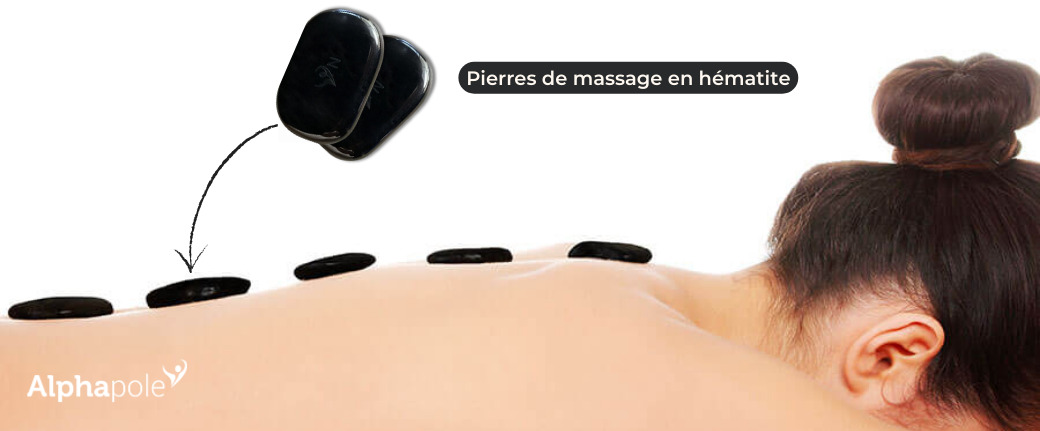 Pierres de massage en hématite