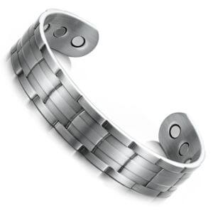 Bracelet magnétique acier bicolore Santos-Alphapole