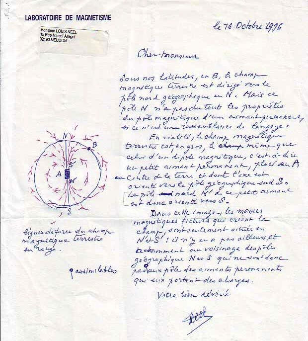 lettre du professeur louis neel