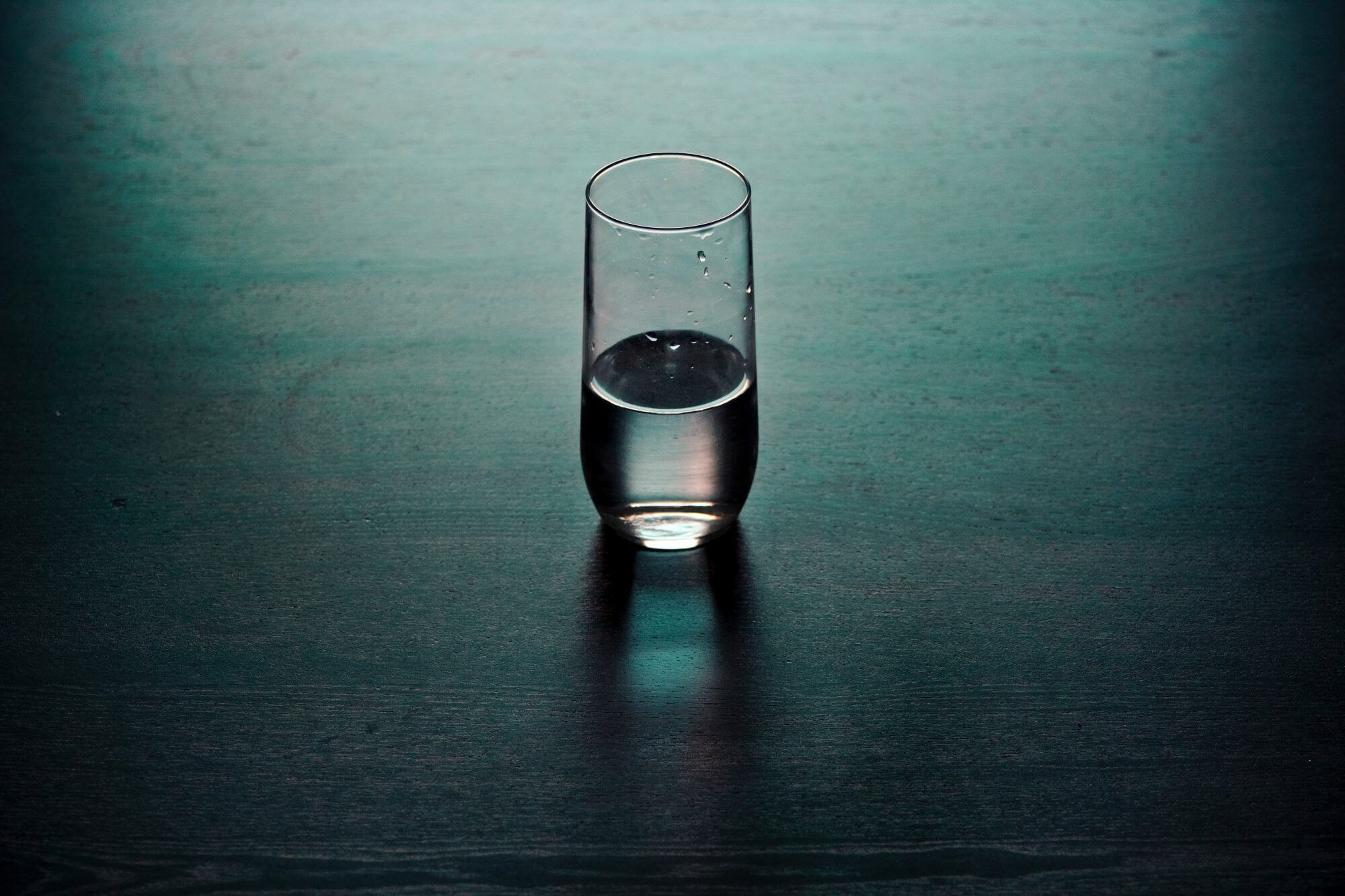 verre d'eau cristaline